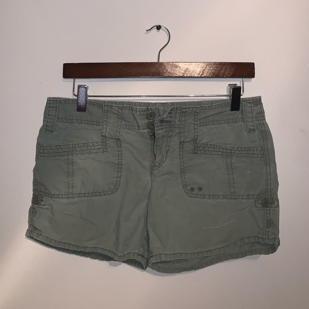 Hollister Jr Pacific Merchants Green Shorts size 3 - Picture 2 of 12